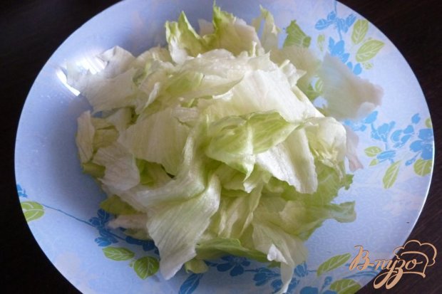 Рецепт Легкий листовой салат с йогуртом