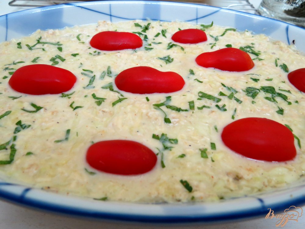 Суфле из кабачков с черри и сливками Суфле из кабачков с черри и сливками