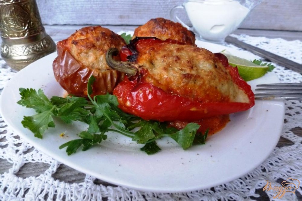 Овощи фаршированные свиным фаршем и кус-кусом Овощи фаршированные свиным фаршем и кус-кусом