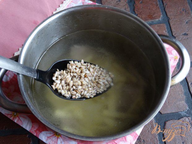 Рассольник с куриными желудочками Рассольник с куриными желудочками