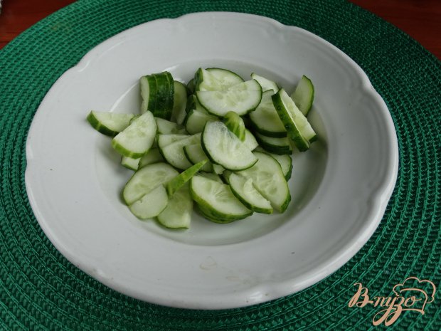 Рецепт Зеленый салат с овощами и авокадо