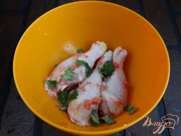Куриные голени в грейпфрутово-мятном маринаде Куриные голени в грейпфрутово-мятном маринаде