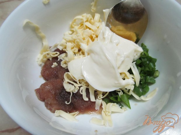 Рецепт Картофель фаршированный пастой из икры сельди