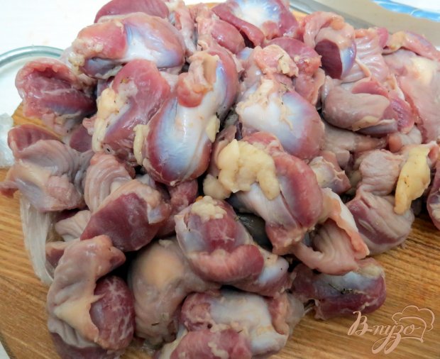 Рецепт Куриные желудочки в соусе