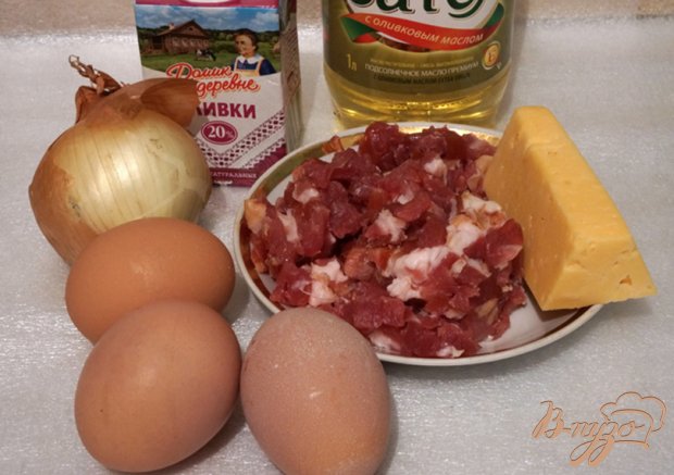 Рецепт Макароны в стиле Карбонара с яйцом