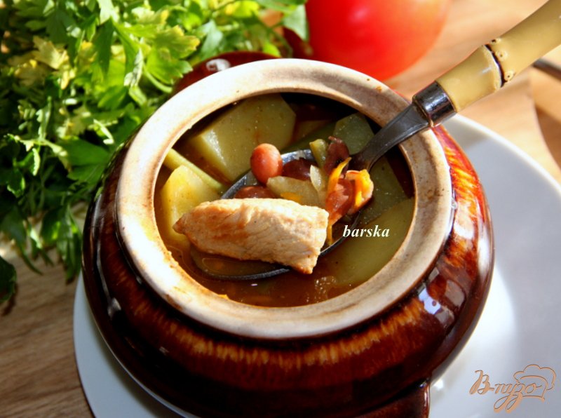 Горшочки с фасольками Горшочки с фасольками