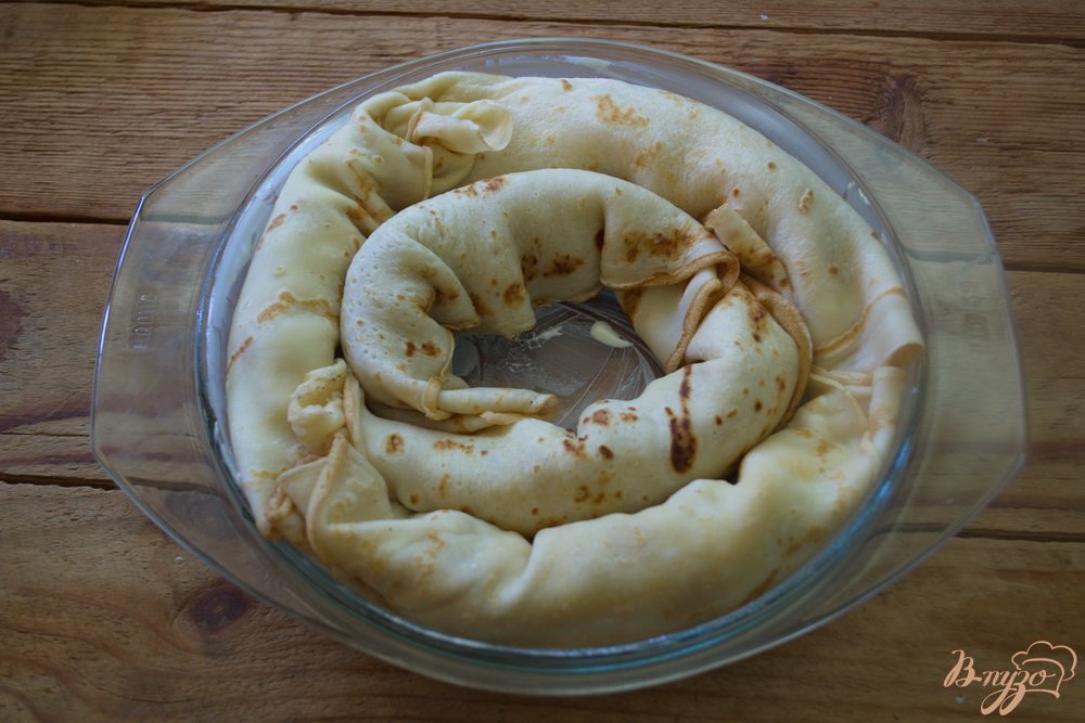 Блинные заливной пирог Блинные заливной пирог