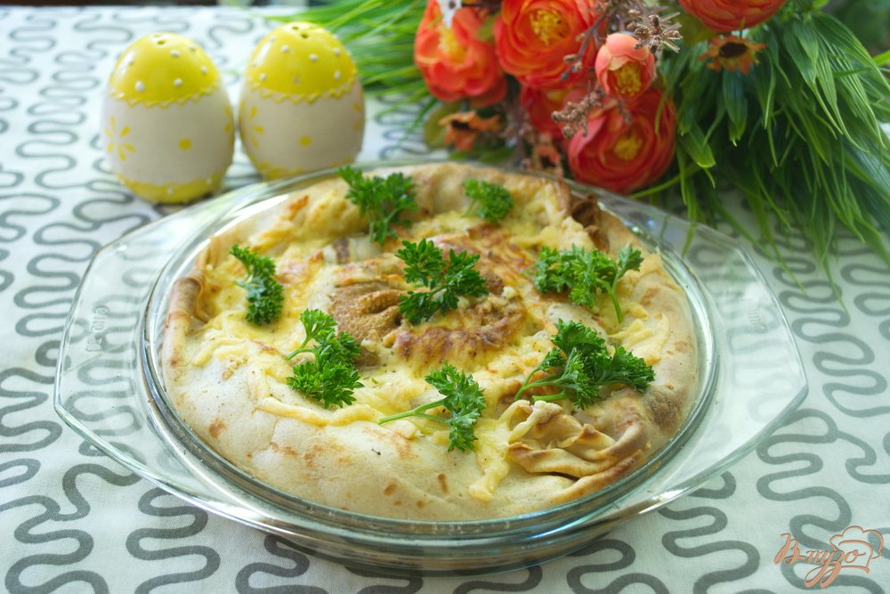 Блинные заливной пирог Блинные заливной пирог
