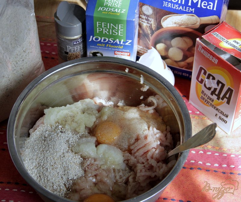 Рецепт Котлеты из индейки по-еврейски