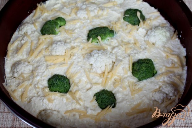 Творожная запеканка с цветной капустой и брокколи Творожная запеканка с цветной капустой и брокколи