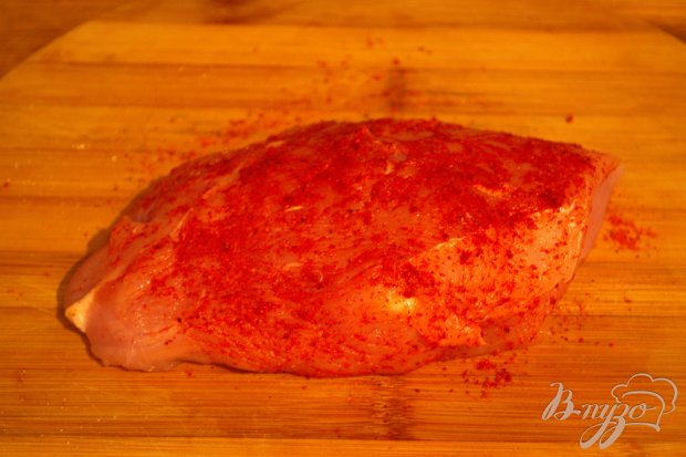 Рецепт Индюшиное филе в духовке со сметаной и томатом