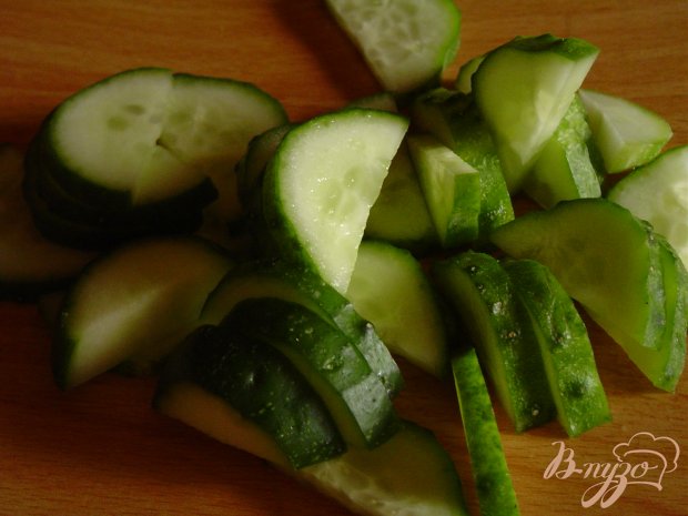 Рецепт Овощной салат с гренками