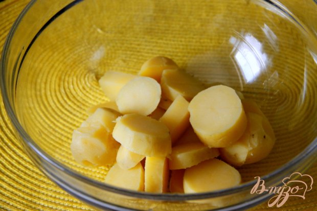 Рецепт Картофельный салат с беконом и зеленой фасолью