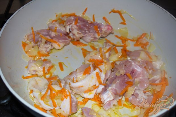 Овощи с рисом и курицей Овощи с рисом и курицей