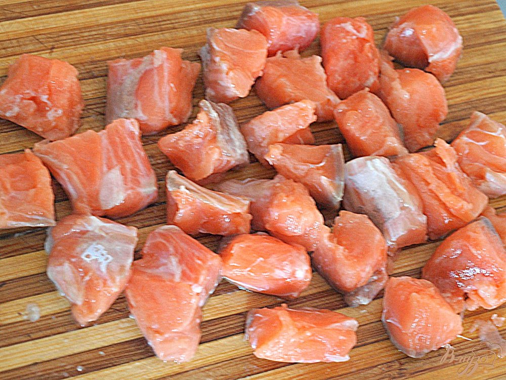 Рецепт Рисовая запеканка с лососем и стручковой фасолью