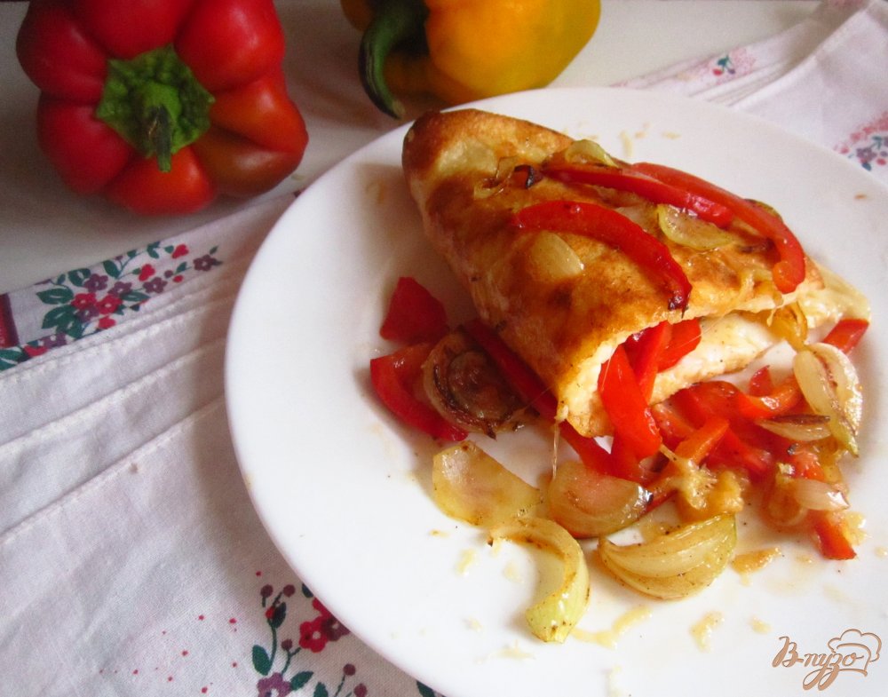 Омлет с манкой и сладким перцем Омлет с манкой и сладким перцем