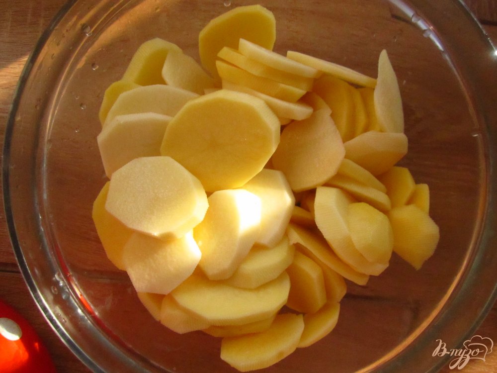 Рецепт Запеченные куриные голени с грибами и картофелем