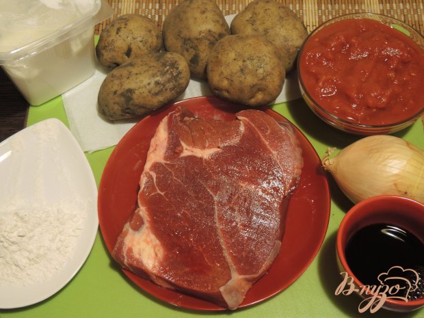 Рецепт Мясо по-строгановски