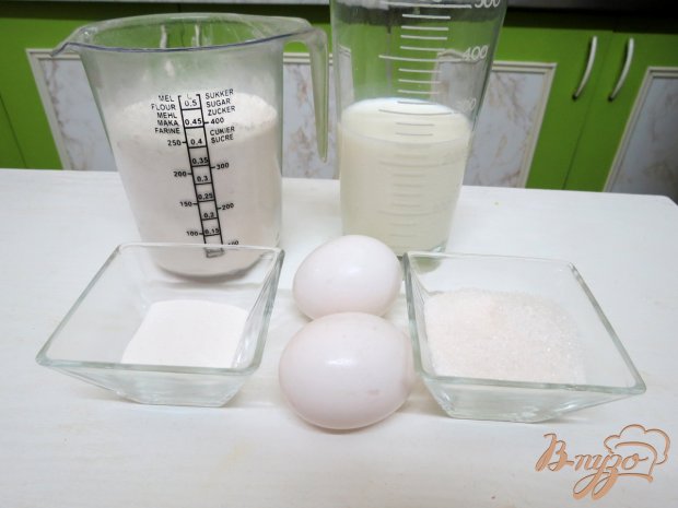 Рецепт Пышные панкейки на молоке