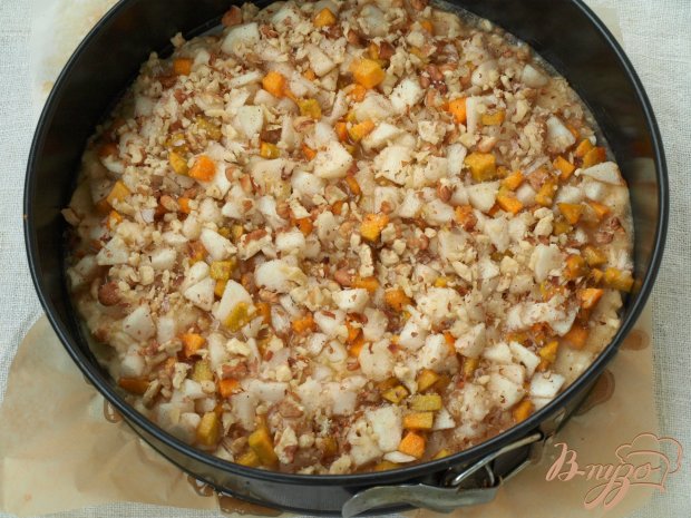 Тыквенно-яблочный пирог с грецкими орехами Тыквенно-яблочный пирог с грецкими орехами