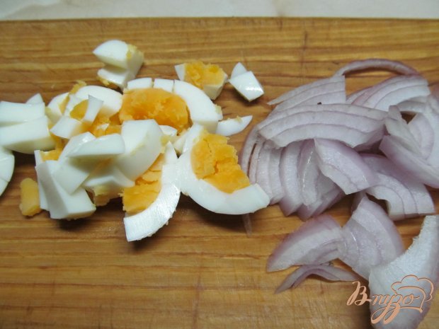 Рецепт Салат из баклажана с яйцом