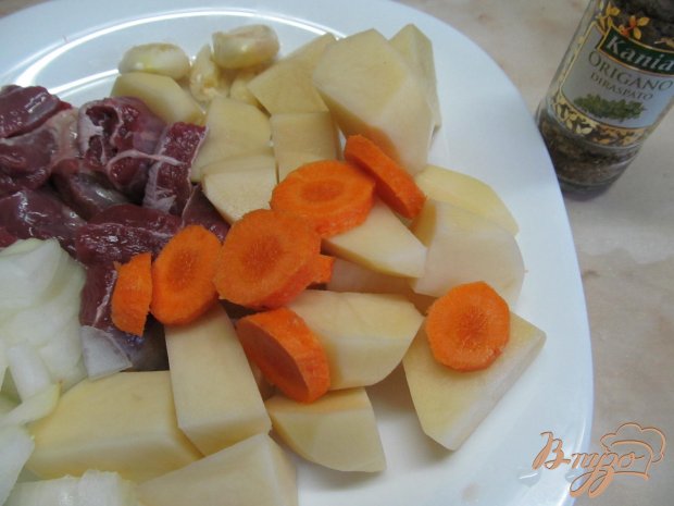 Рецепт Запеченная баранина с овощами в духовке