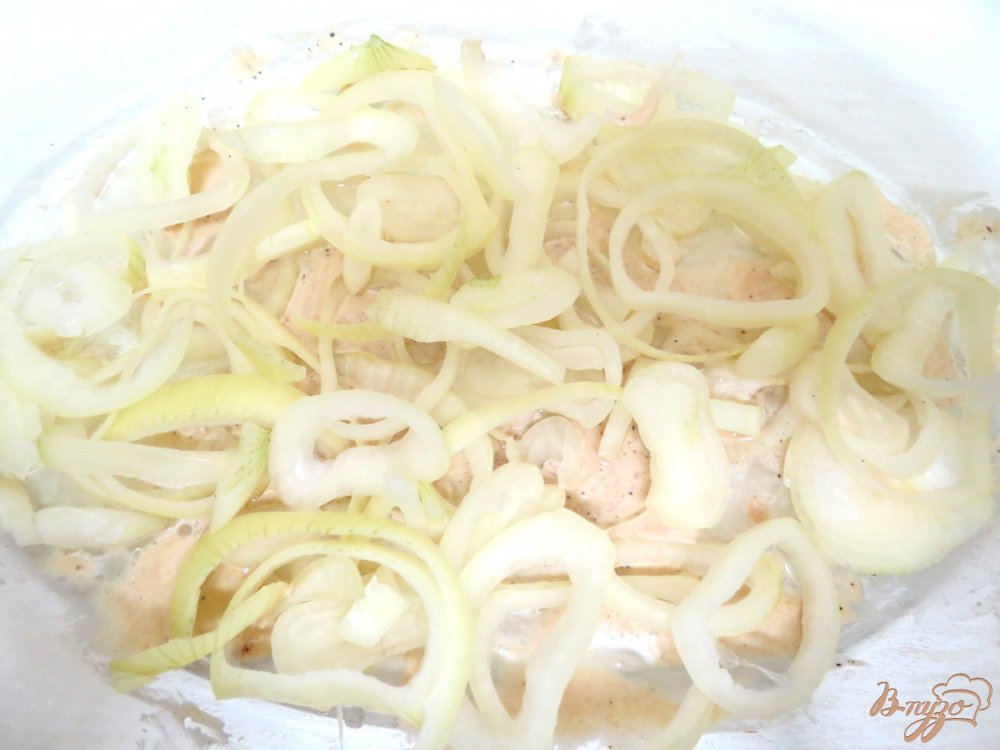 Треска с овощами запеченная в горчичном соусе Треска с овощами запеченная в горчичном соусе