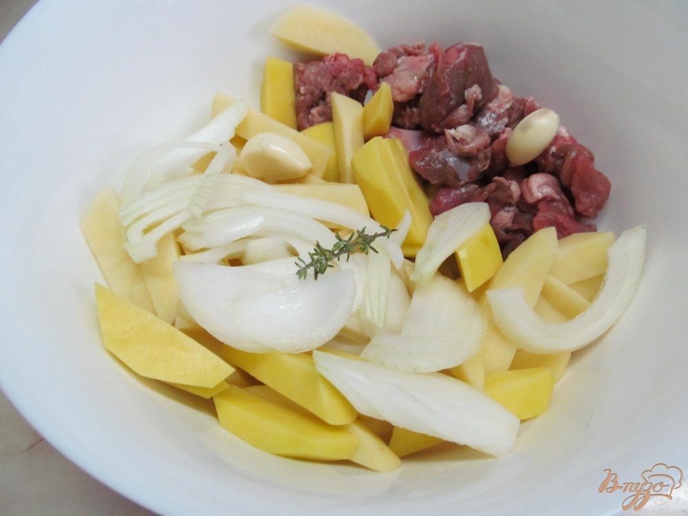 Баранина с картофелем в духовке Баранина с картофелем в духовке