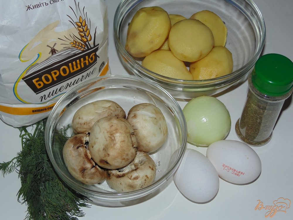 Картофельные драники с грибами Картофельные драники с грибами