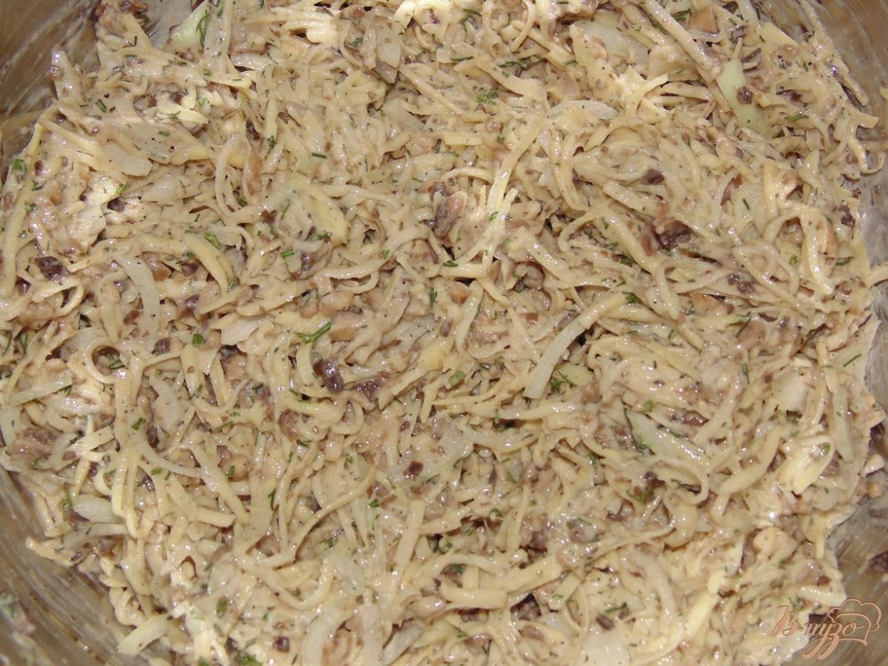 Картофельные драники с грибами Картофельные драники с грибами