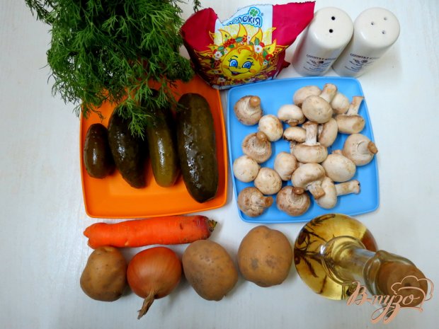 Рассольник с рисом и грибами Рассольник с рисом и грибами