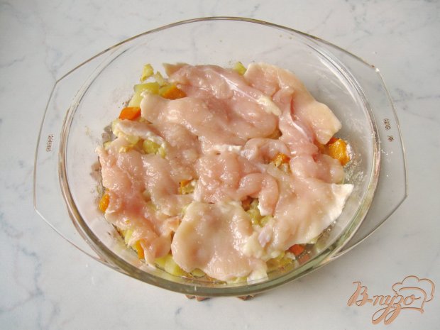 Картофель с тыквой и курицей. Картофель с тыквой и курицей.