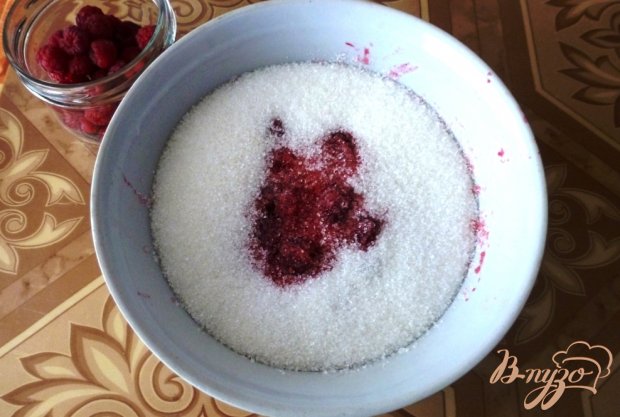 Рецепт Малина,перетертая с сахаром