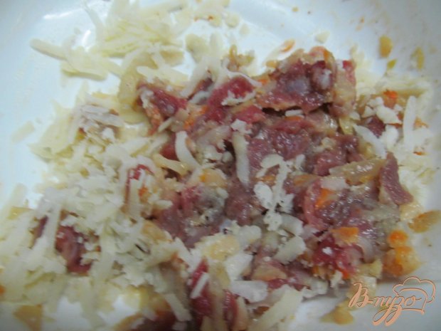 Рецепт Рубленная говядина запеченная под моцареллой