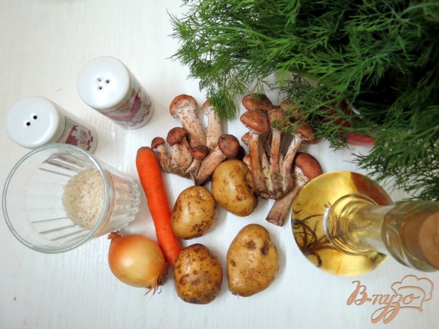 Грибной суп с рисом Грибной суп с рисом