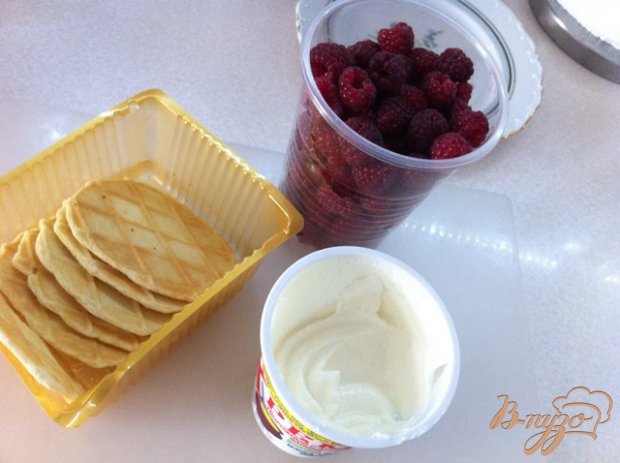 Рецепт Пирожное с малиной