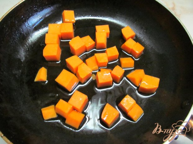 Рецепт Теплый салат с тыквой и куриной печенью