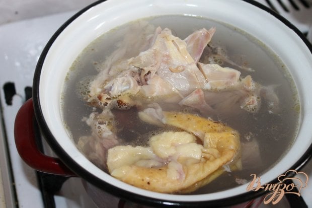Рецепт Борщ на курином бульоне с фасолью