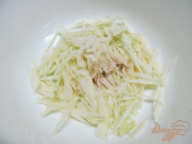 Рецепт Салат из капусты с куриным мясом