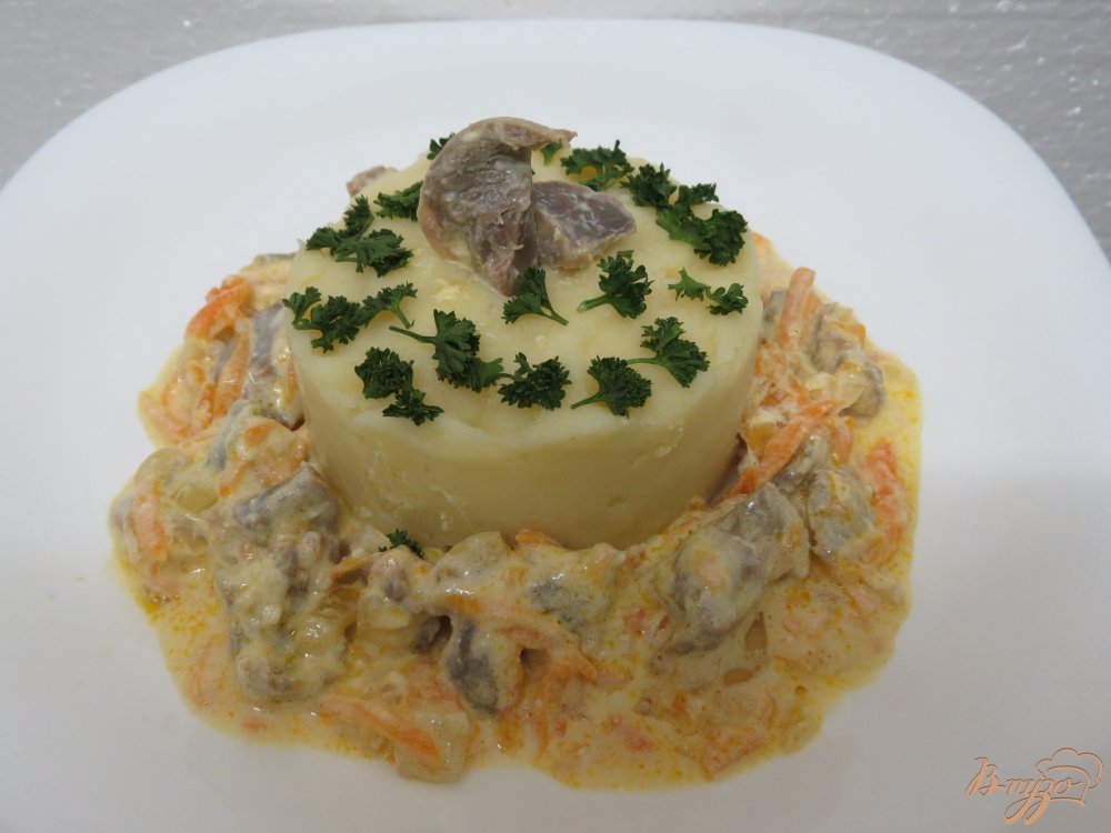 Куриные желудочки в соусе Куриные желудочки в соусе