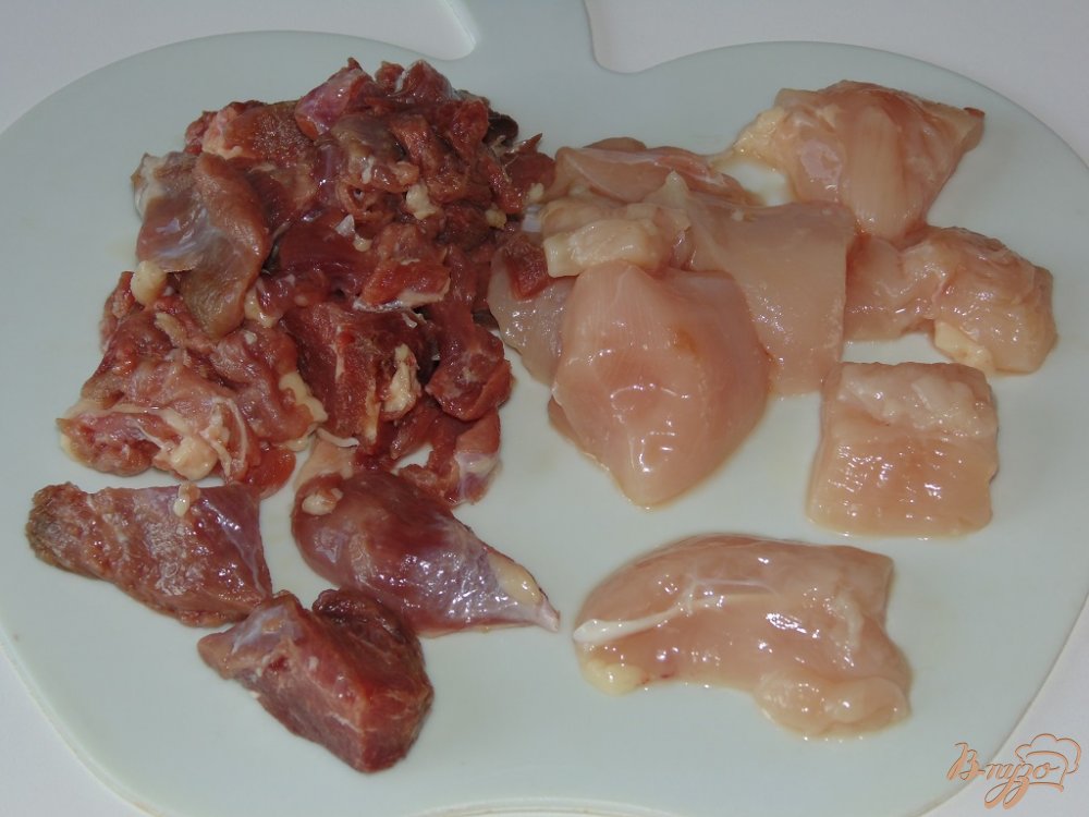 Тонкий пирог на кефире с мясом птицы Тонкий пирог на кефире с мясом птицы