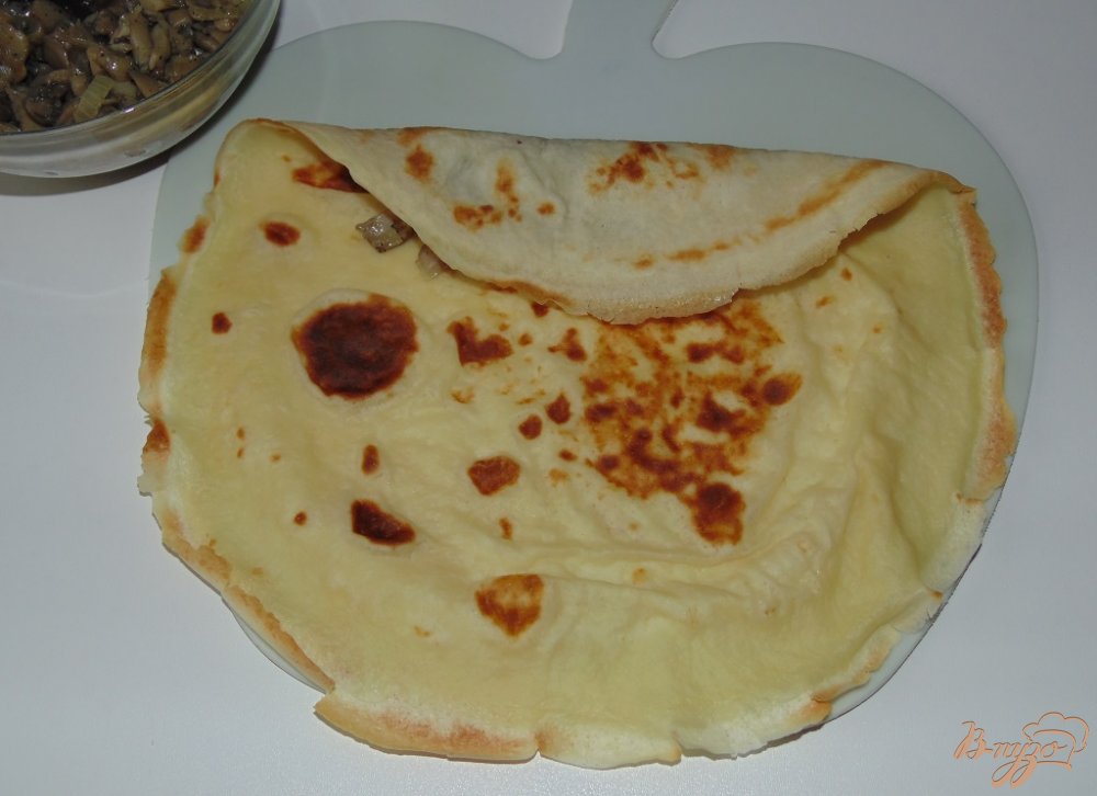 Блины с грибной начинкой Блины с грибной начинкой