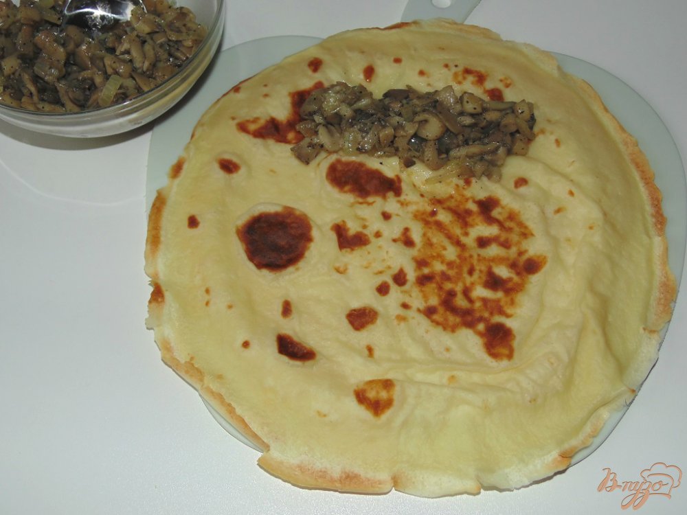 Блины с грибной начинкой Блины с грибной начинкой
