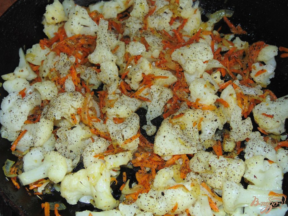 Цветная капуста с овощами Цветная капуста с овощами
