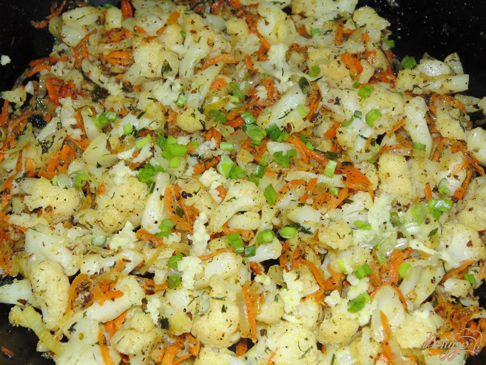 Цветная капуста с овощами Цветная капуста с овощами
