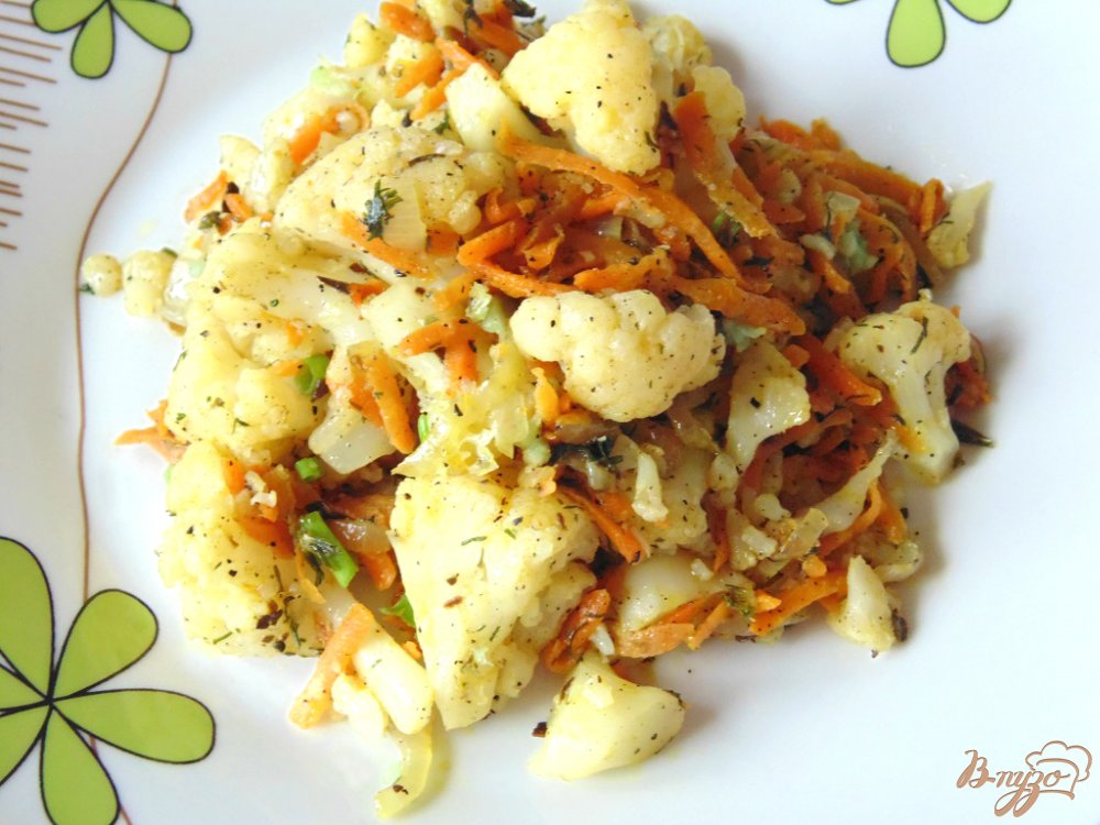 Цветная капуста с овощами Цветная капуста с овощами
