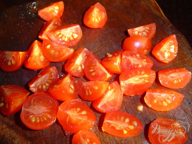 Рецепт Овощной салат с помидорами, луком и квашенными огурцами