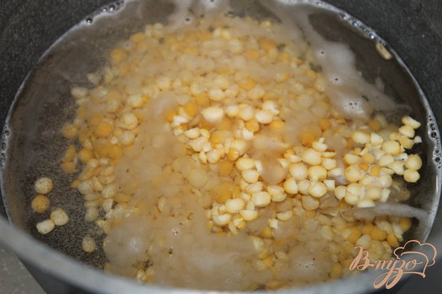 Рецепт Суп - пюре с гороха с домашней колбаской
