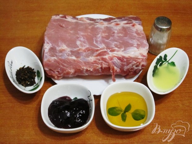 Рецепт Свинина в духовке с джемом и медом