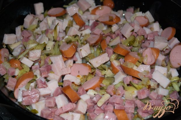 Солянка домашняя с ветчиной, сосисками Солянка домашняя с ветчиной, сосисками
